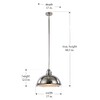 Trans Globe Lighting PND-1006 WB Indoor Performance 17" Pendant, Weathered