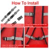 Bamyli 2 Pcs Backpack Chest Strap,Adjustable Backpack Sternum Strap Heavy