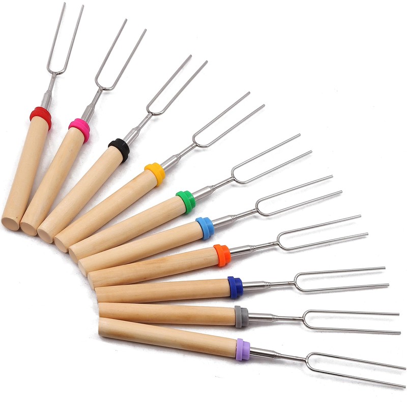 MalloMe Smores Sticks for Fire Pit - Accessories for Campfire
