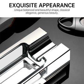 CIGARLOONG Cigar Ashtray Glass for Outdoors Patio Home Office Use,Gift for Men (Transparent)