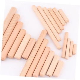 Healvian 100pcs Wooden Dowels for Crafts Wood Rods for Furniture Assembly DIY Projects and Model Building for Classroom and Home Decor