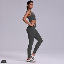 SKIDREAM Women's Black High Waisted Leggings, Tummy Control Workout Gym Yoga Pants