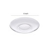 Sizikato 6pcs Clear Glass Snack Plate, Restaurant Dessert Plate, Tea