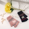 Zolunu Unisex Winter Half Finger Gloves Warm Winter Fingerless Touchscreen