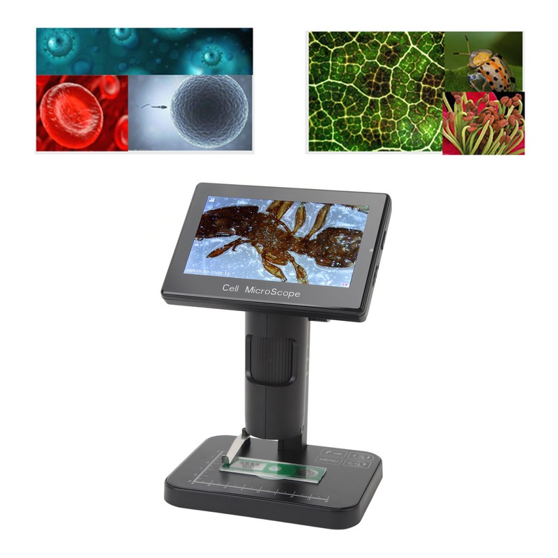 Digital Microscope with 5in IPS Screen USB 1080P 1000X Magnification