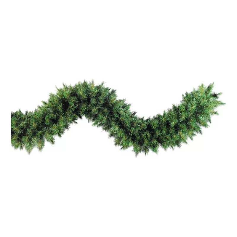 TAMCHIC Guía Guirnalda Navideña Verde Pino Flexible 30cm Ancho 2.75m