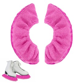 JAMSSOW 1 Pair of Blade Protectors, Ice Skates, Elastic Figure Skating Ice Hockey, Ice Skate Protectors, Skate Skate Protectors, Skate Socks, Blade Protection Accessories for Adults Children (Pink,