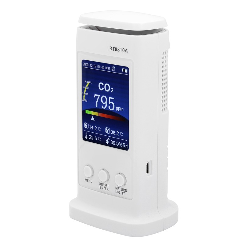 ST8310A Carbon Dioxide Tester Recorder Air Quality Detector Temperature Humidity