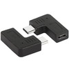 GELRHONR 90 Degree USB C to Micro USB Adapter Right