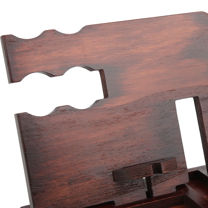 Wood Phone Docking Station Clear Texture Docking Station Organizer with