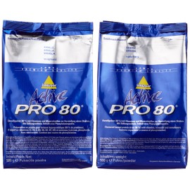 Inkospor Active Proteinshake Pro 80 Beutel 2er Mix Pack (2 x 500 g) Vanille/Banane, 1er Pack (1 x 1 kg)