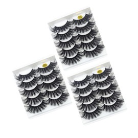WOONEKY Volume Eyelashes Set 15 Pairs Fake Lashes for Girls Makeup False Eyelashes
