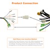 Hub Motor Convert Extension Cable 9 Pin, Waterproof Extension Cable,250W-750W