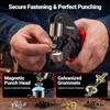 Grommet Tool Kit with 1/4" Punch Self-Locking Eyelet Tool with