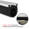 Garage Door Seals Bottom Rubber with Pre-drilled Aluminum Track Retainer