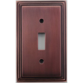 Classic Accents Deco Antique Copper 1 Gang Toggle Light Switch Wall Plate