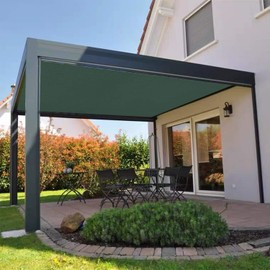 COARBOR 6Ft x 24Ft Outdoor Shade Cloth Sun Shade Fabric Roll Shade Cover for DIY Pergola Carport Patio Deck Backyard Garden Greenhouse Yard Balcony Green