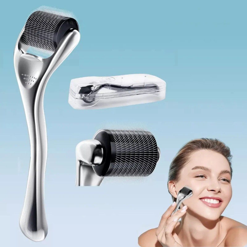 4 Dermaroller Facial Barba Titanio Skincare Rodillo Facial