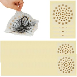 Filtro de drenaje de piso desechable, prevención de insectos, moho y bloqueos, calcomanías adhesivas de tela no tejida, tina, lavadero, cocina, baño, fregadero (100, blanco, nueva edición10 x 10 cm)