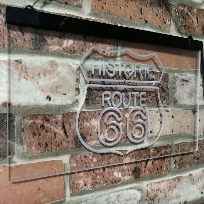 Route 66 Historic US The Mother Road Deocration Dual Color
