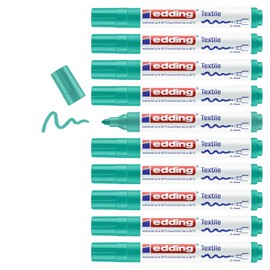 edding 4500 CR Textile Marker - Pale Green (Pack of 10)