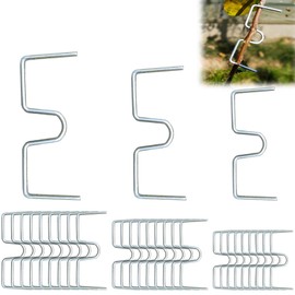 AOMAIGAD 30 Stück Aststütze für Obstbäume,(8/10/13CM) M-Förmiger Astspreizer,Astklammern Metall für Gartenzweige,Astzieher Astspreizer für Obstbäume,Astbiegewerkzeug Zum Formen von Obstbaumzweigen