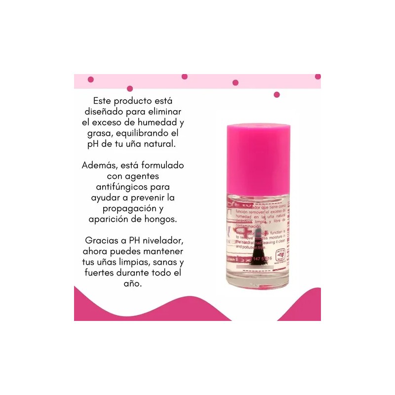 Fantasy Nails Nivelador De Ph, Gel Acrilico Adherente 15ml