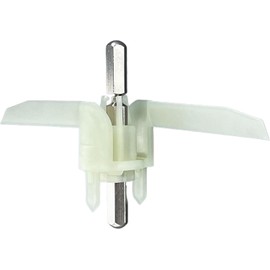 DEKAROX Durchlaufschnitzlerflügel kompatibel mit Bosch 10004361 für MUM4 MUZ4 Küchenmaschine, hochwertiger Kunststoff-Metall