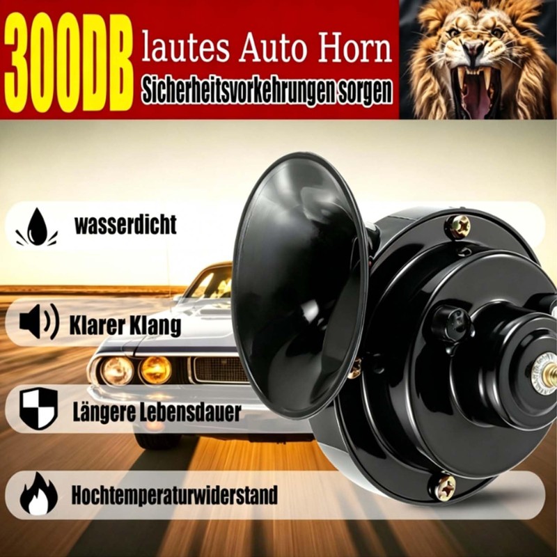 2 trombe a chiocciola da 300 dB, elettriche a chiocciola