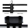 Portable holder for wireless Bluetooth speaker, adjustable strap attachment, compatible