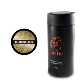 LION HAIR. Haarfasern, 28 g, vermehren Sie Ihr Haar in 30 Sekunden, Baumwollfasern für Damen und Herren (Dark Blonde (Dunkelblond))