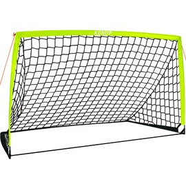 5×3 6x4 9x5 FT Portable Kids Soccer Goal for Backyard, Foldable Soccer Practice Net with Carrying Bag for Toddler Youth Adult Pop Up Soccer Training Equipment Indoor and Outdoor Sports Game