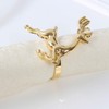 CENPEK 6 Pcs Elk Deer Napkin Rings Table Decorative Ornament