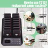 Retekess TD157 Restaurant Pager System,Pagers for Restaurants,Touch Keyboard,984ft Long Range,16