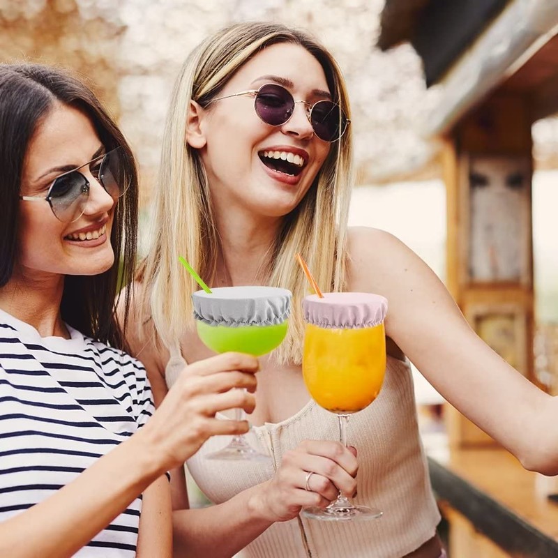 OYANIMO 5 Pcs Drink Covers for Alcohol Protection, Reusable Drink
