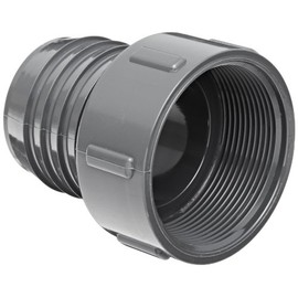 Spears 1435 Series PVC Tube Fitting, Adapter, Schedule 40, Gray, 1/2" Barbed x NPT Female