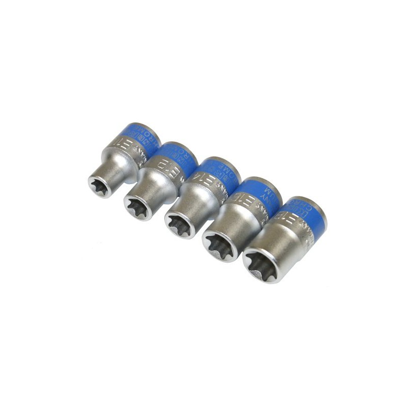 Aerzetix C1946 E10/E12/E14/E16/E18 E-Torx Female Sockets