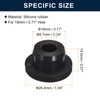 uxcell 5 Pcs Black Plug Holes, Waterproof Rubber Button Plug