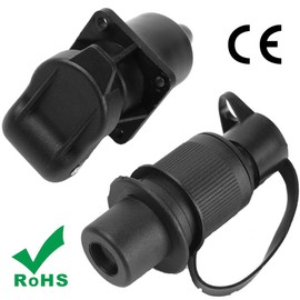 AGRISHOP 12 V 3 Pin Tractor Plug Socket,3Pin Tractor Plug,3Pin Socket Plug for Tractor, 3Pin Tractor Socket Wiring Connector Adapter For Agricultural Machines Trailer Truck Van Towbar Towing