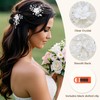 Oriamour 2Pcs Bridal Hair Accessories,Gold Wedding Hair Pins Pieces With