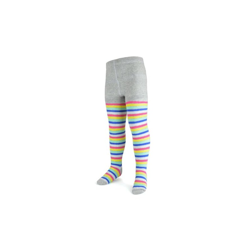 A2Z 4 Kids Girls Cotton Rich Tights Striped Comfortable Stretchy