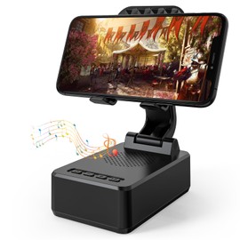 Gifts for Men Women, Cell Phone Stand With Bluetooth Speaker Stereo Loud Sound & Long Playtime, Unique Birthday Gifts Christmas Stocking Stuffers for Father Mom Him Her Friend Cowoker, Desk Accessory