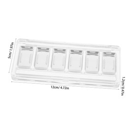 FOMIYES 3 Sets Transparent Slot Acrylic Eyeshadow Palette for DIY Lipstick Blush Mixing Portable Makeup Organizer Box with Clear Visibility and Construction