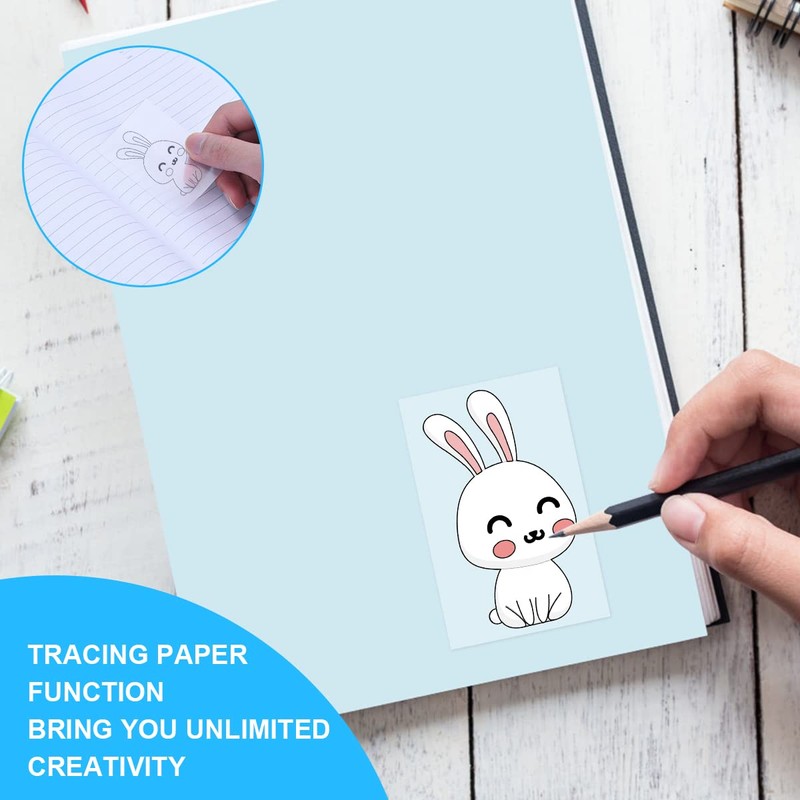 Vicloon Transparent Sticky Notes 75 * 50mm, 200Pcs Self-Stick Note