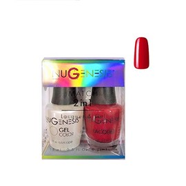 Nugenesis Matching Gel Lacquer Combo Polish | NU13 Five Alarm Red