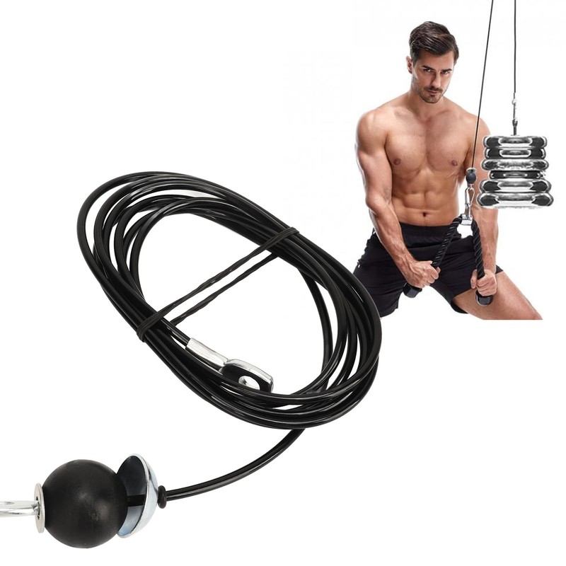 Fitness Pulley Cable 5mm Thick Heavy Duty Pulley System Replacement