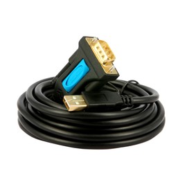 TECHTOO USB 3.0 to Serial Adapter USB RS232 Cable USB Serial Cable Converter DB9 USB (16ft) with FTDI Chipset Gold Plated for Win10/8.1/8/7/Vista/XP/2000/Andorid/Linux/Mac OS X10.6 & Above