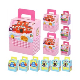 Liobelon 12 Pieces Welcome Back School Gift Boxes First Day of School Party Treat Boxes Cardboard Candy Boxes Welcome Back School Thank You Gifts Boxes for Teachers Classroom Decorations(backpack)