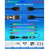 LED Strip Lights 4 Pre-Cut RGB Led Light Strip With