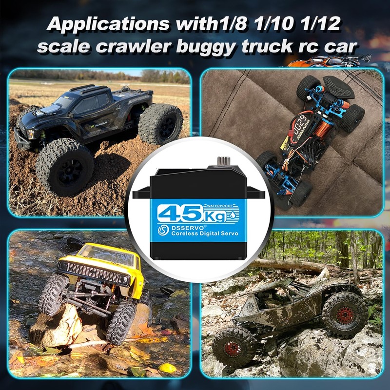 45KG Servo 1/10 Steering Servo High Torque Coreless RC Steering